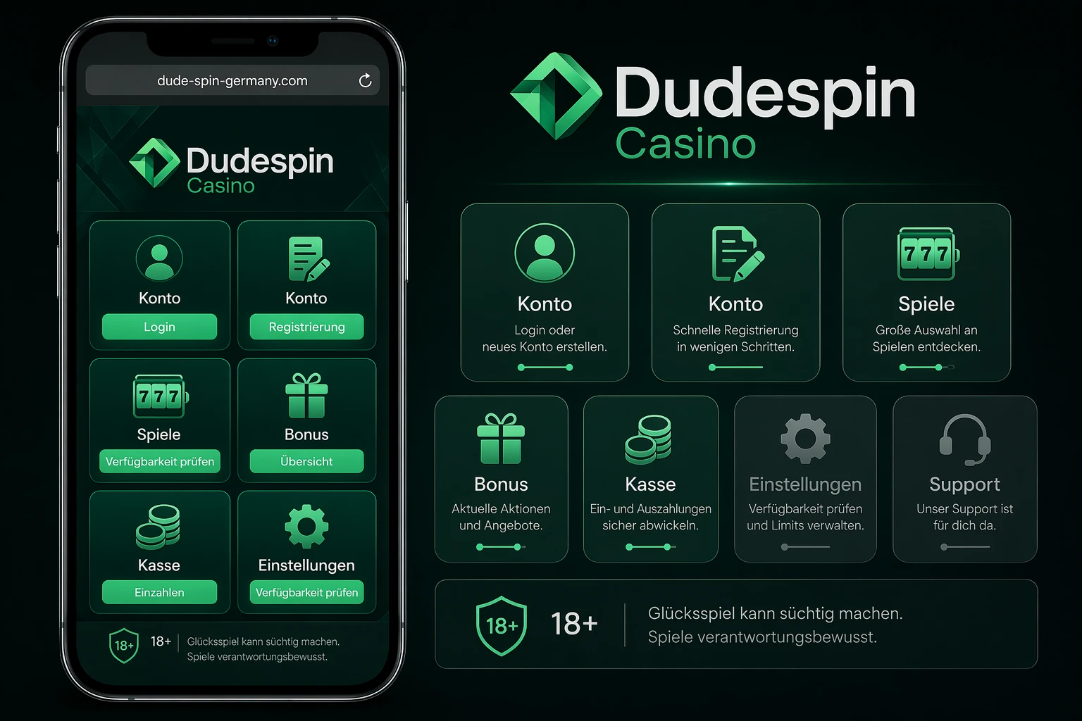 Dudespin Casino App: mögliche Funktionen und Grenzen