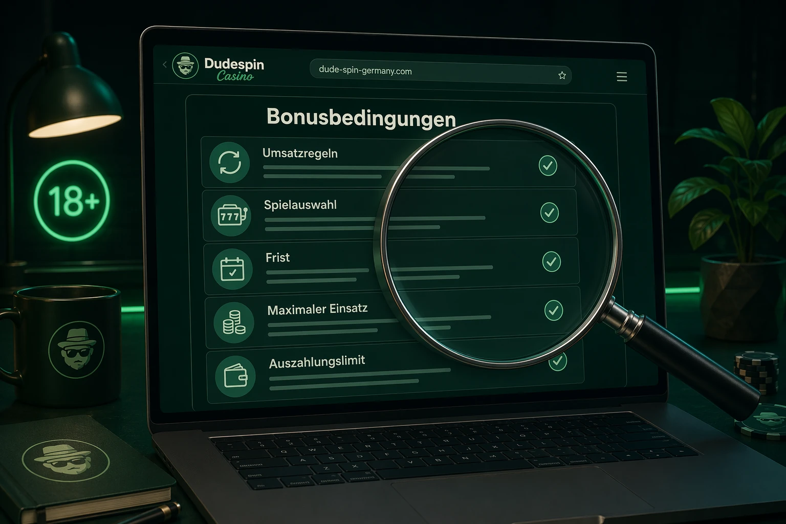 Bonusbedingungen, Umsatzregeln und Auszahlungslimits