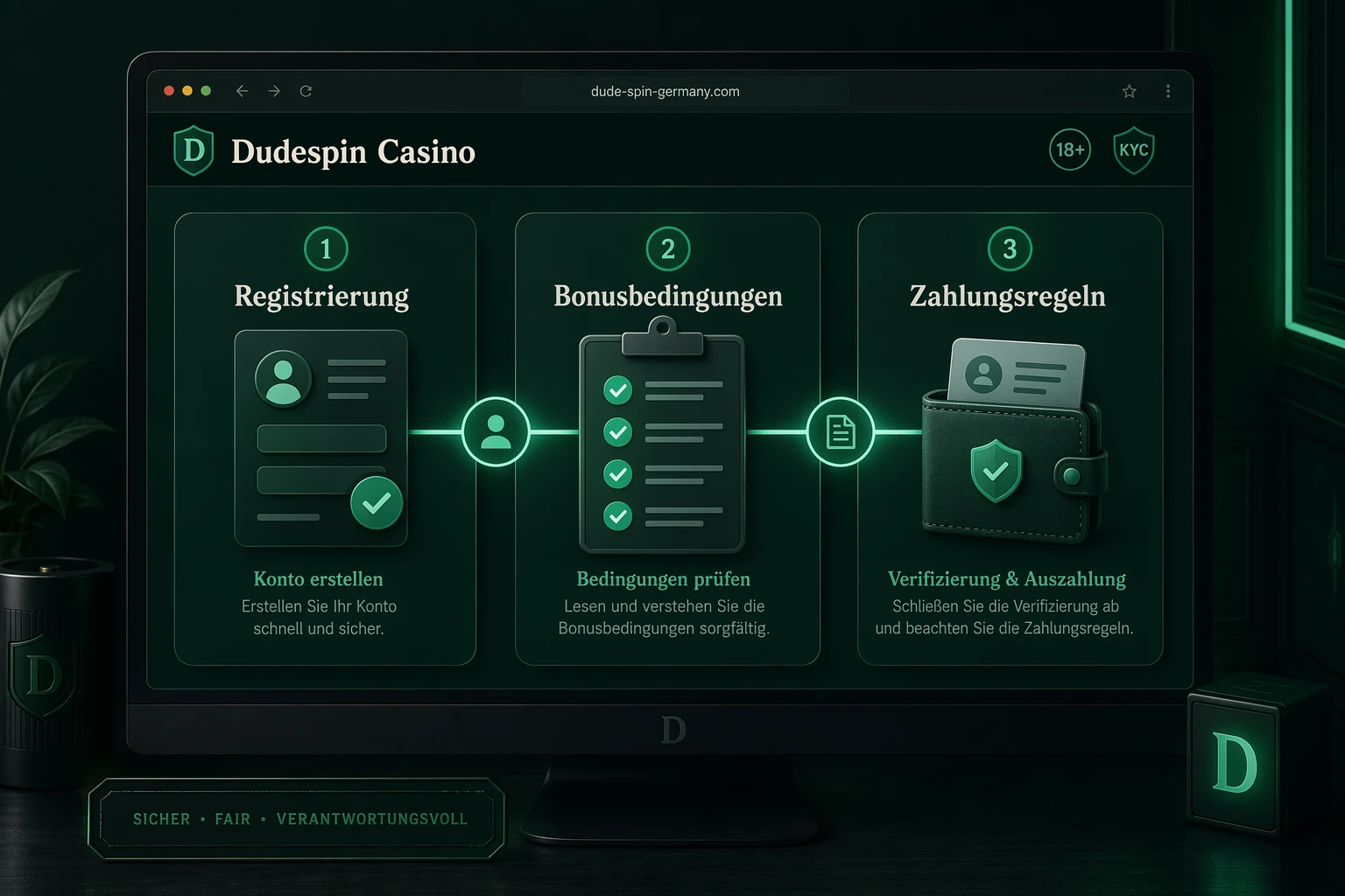 Registrierung, Bonus und Zahlungsbedingungen