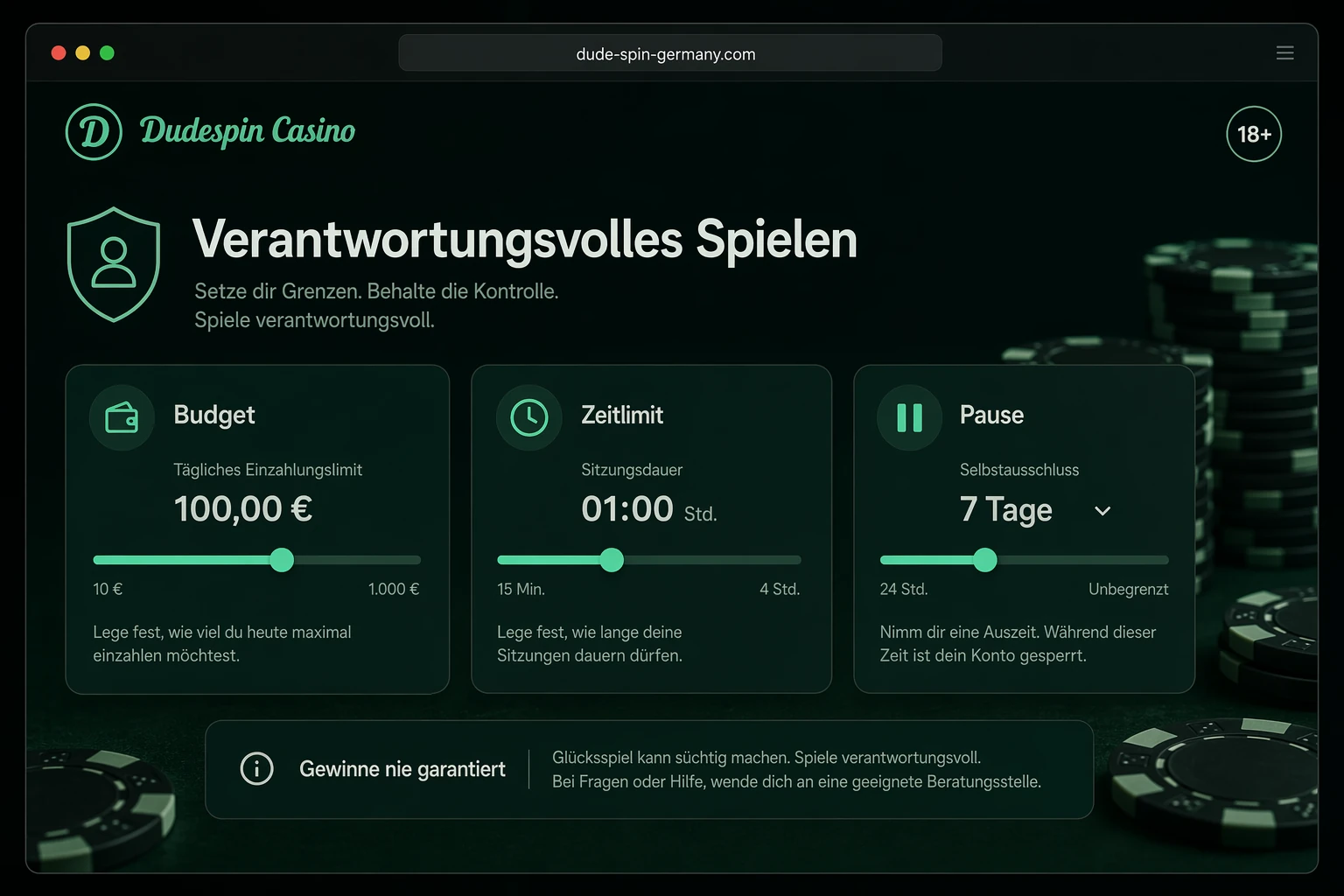 Verantwortungsvolles Spielen